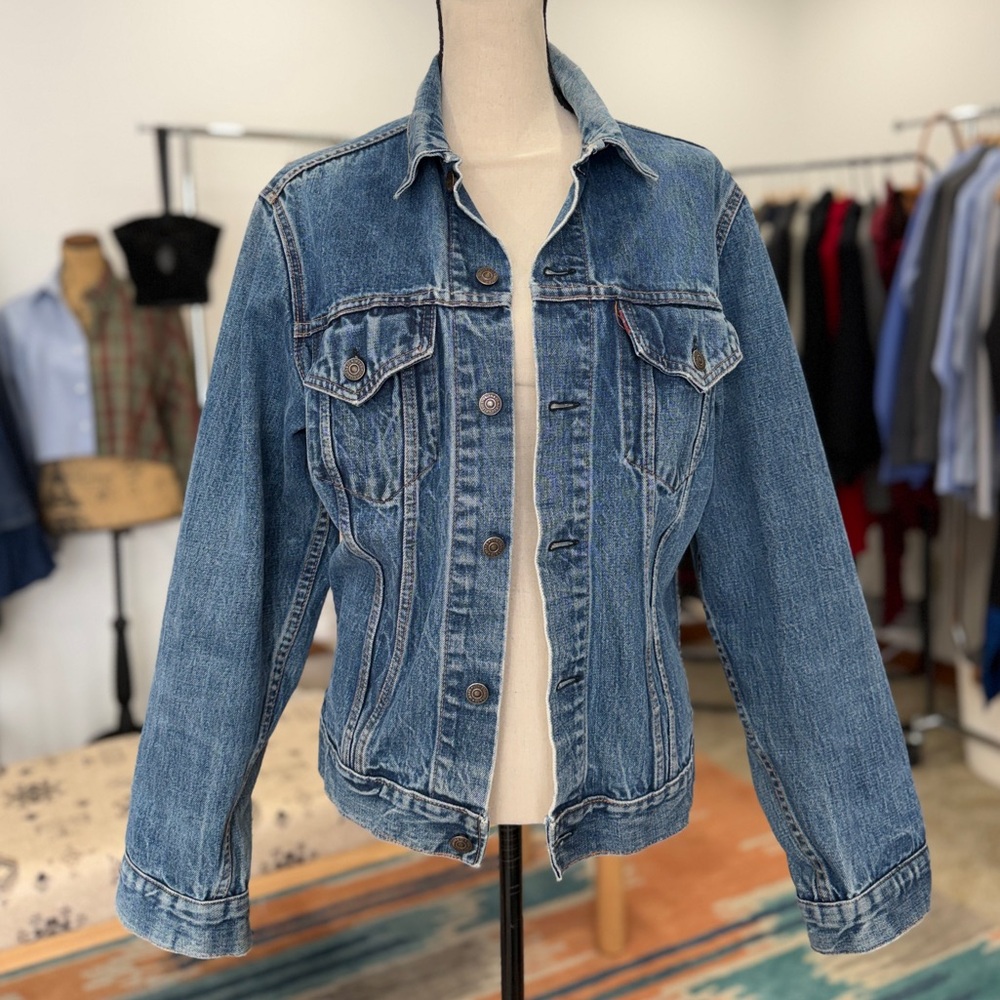 Vintage Levis Big E Vintage 60s Type 3 Trucker Jean Denim Jacket #524 Button